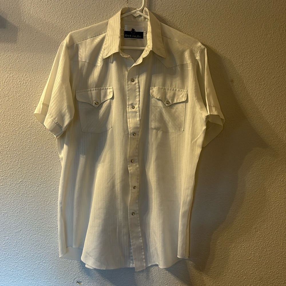 Ranch and town western button down size 16